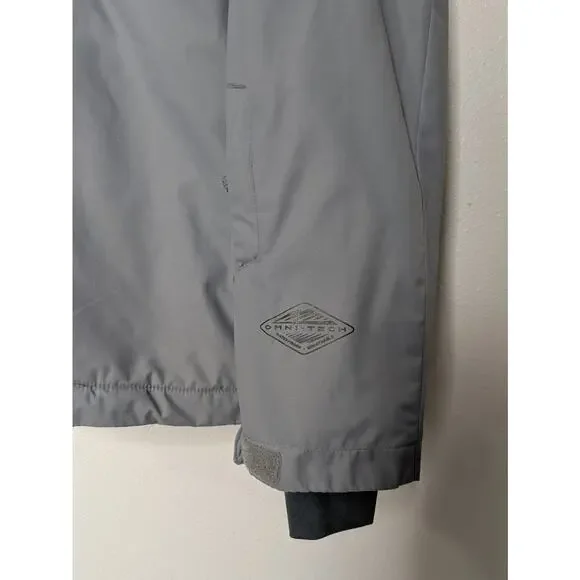 Columbia Jacket Mens Large Gray Omni-Tech Hooded Rain Waterproof - Picture 4 of 12